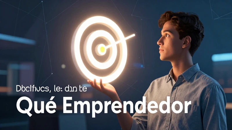 Qué emprendedor: Definición, características e importancia 6 Establecer metas claras es clave para el éxito