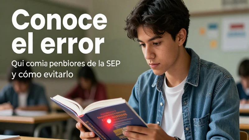 Evitar errores en libros de la SEP