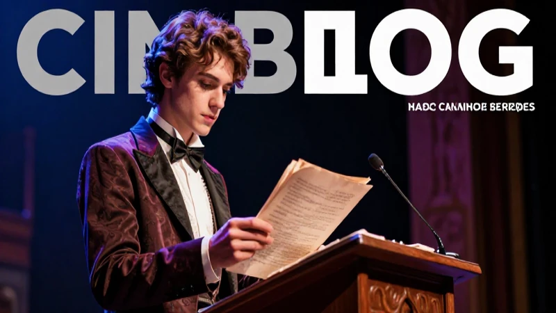 Estudiante teatral en primer plano, iluminando un guion