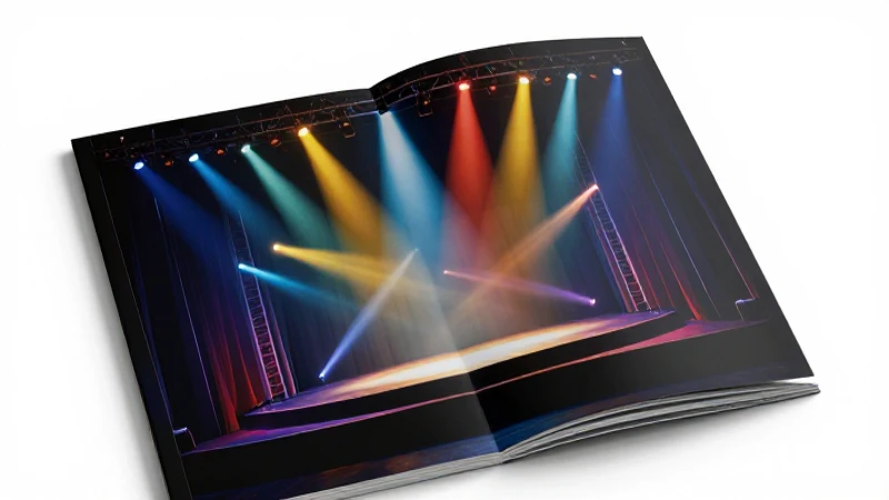 Estética profesional de teatro vibrante e impactante