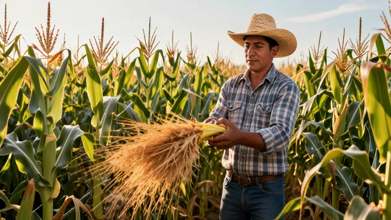 Cosecha vibrante simboliza crecimiento sostenible