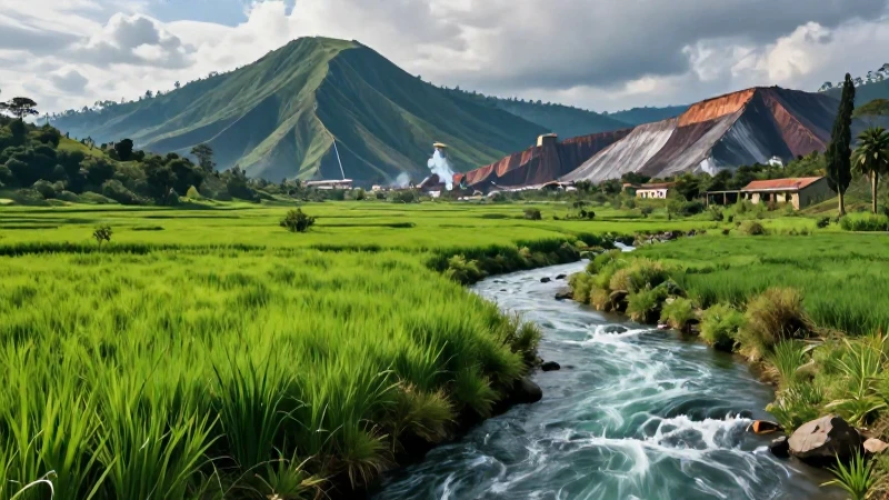 Ilustración moderna de paisaje mexicano detallado