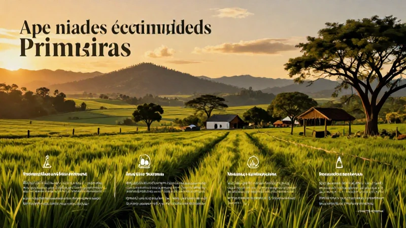 Descripción de actividades económicas primarias
