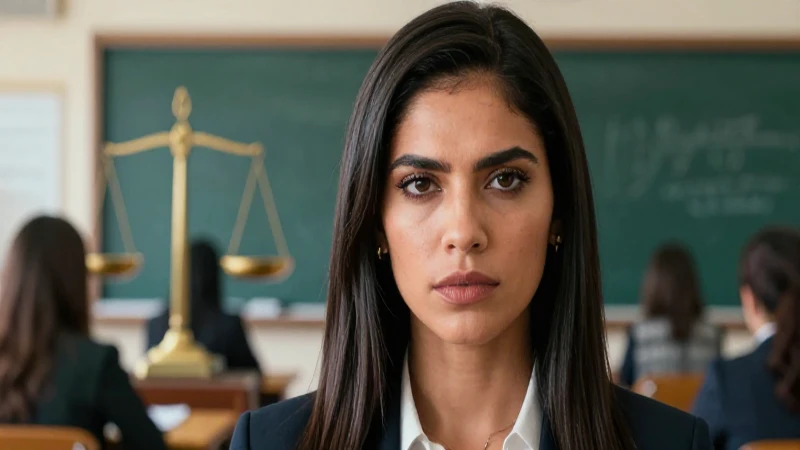 Mujer profesional y justicia en entorno educativo