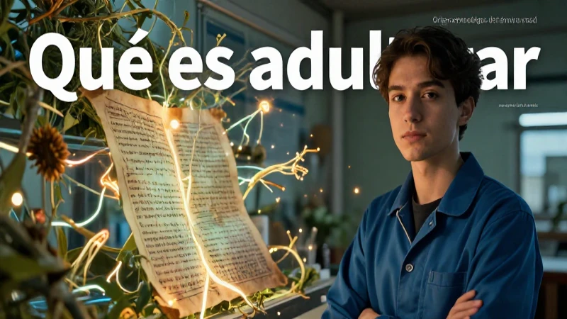 Joven estudioso descifra el origen de adulterar