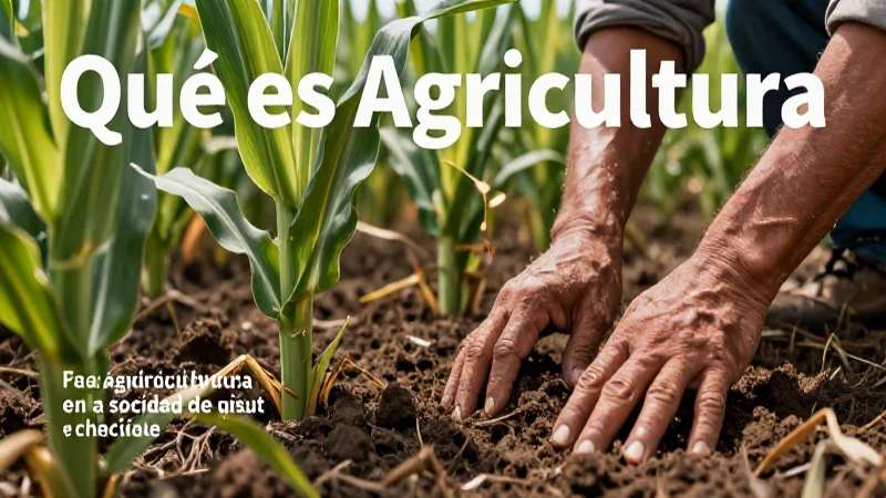La agricultura moldea nuestra sociedad