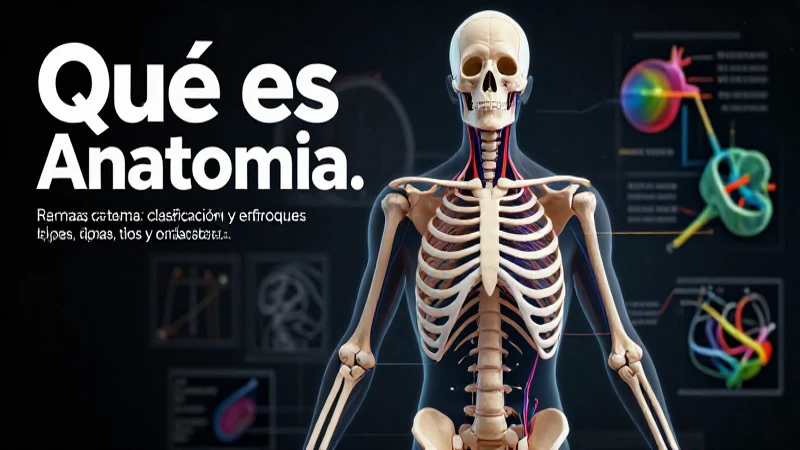 Anatomía: historia, tipos, ramas y estructuras