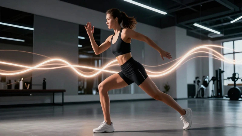 Qué es atleta: definición y concepto en el deporte moderno 4 Deportista dinámica en entrenamiento moderno y vibrante
