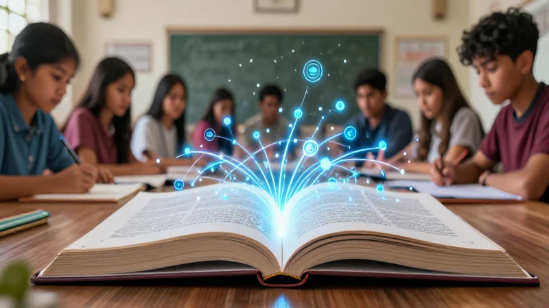 Estudiantes mexicanos aprendiendo en aulas modernas