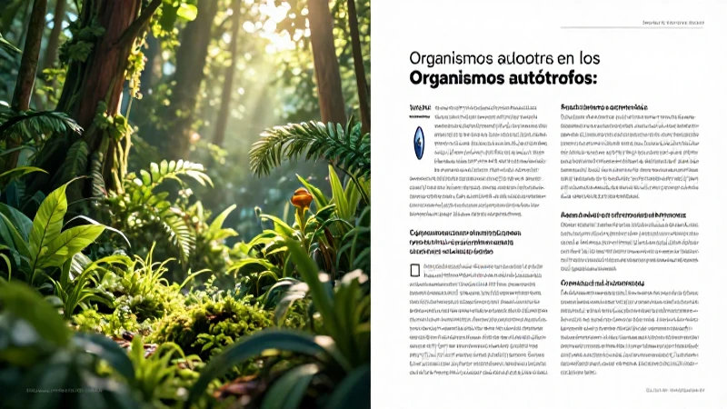 Autótrofos: importancia vital en los ecosistemas