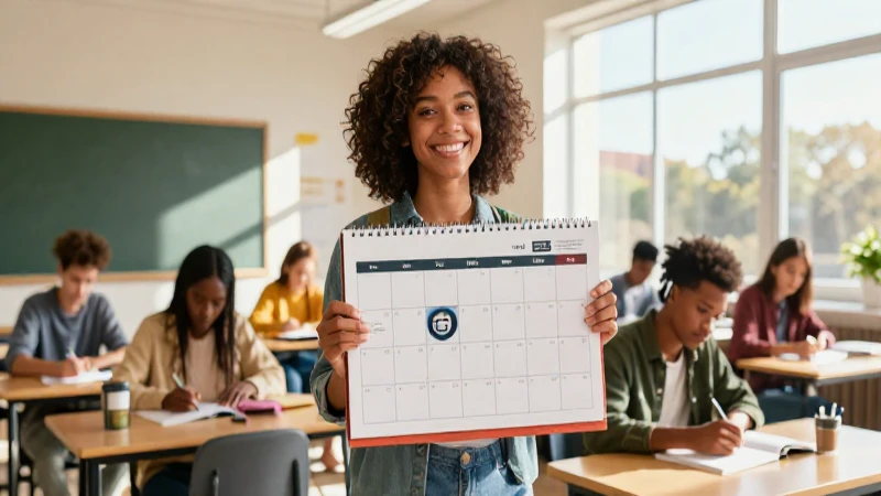 Qué es bimestre: Definición, concepto e importancia esencial 7 Estudiante sonriente y planificación en ambiente moderno