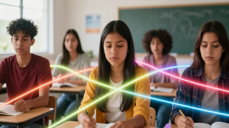 Energía juvenil mexicana en un aula moderna