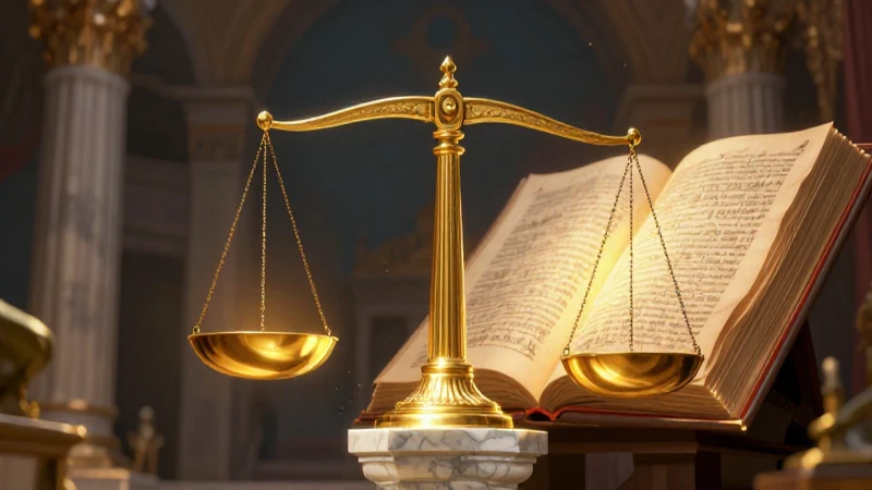 Ilustración épica de justicia y sabiduría