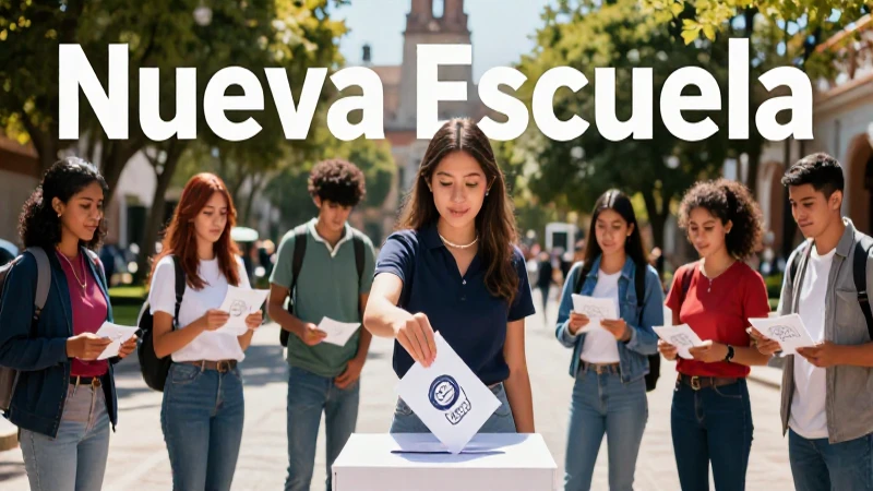 Estudiantes mexicanos votan en vibrante escena educativa