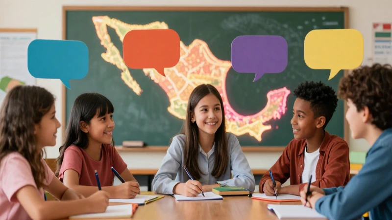 Dialectos: Tipos, Importancia, Características y Ejemplos 6 Ilustración moderna sobre dialectos de español