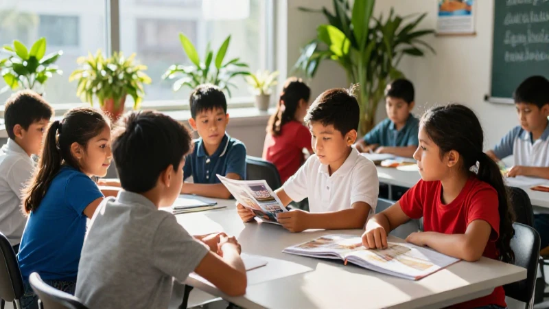 Estudiantes mexicanos colaborando en ambiente moderno