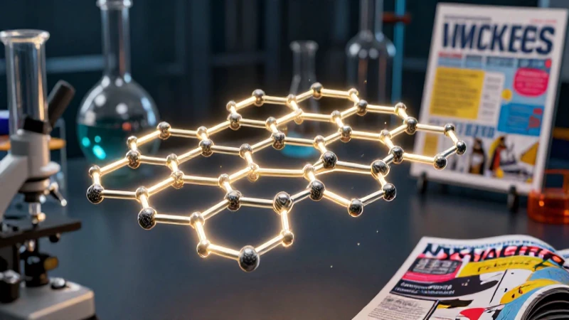 Estructura de carbono hexagonal, render dinámico y detallado