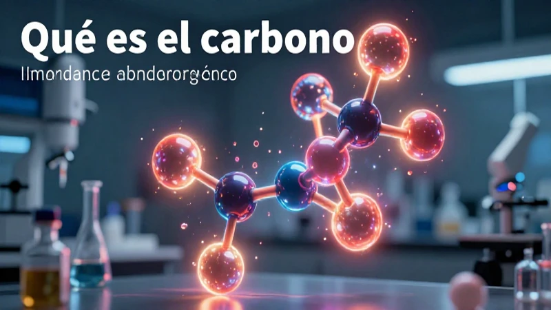 El carbono es esencial para la química orgánica