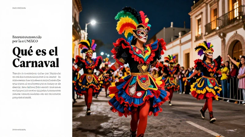 Carnavales: Patrimonio de la Humanidad reconocido por UNESCO