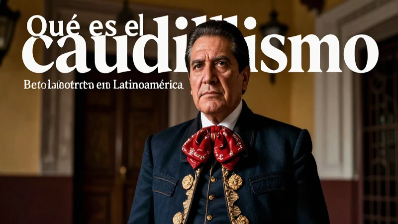 Imagen dramática sobre la historia del caudillismo