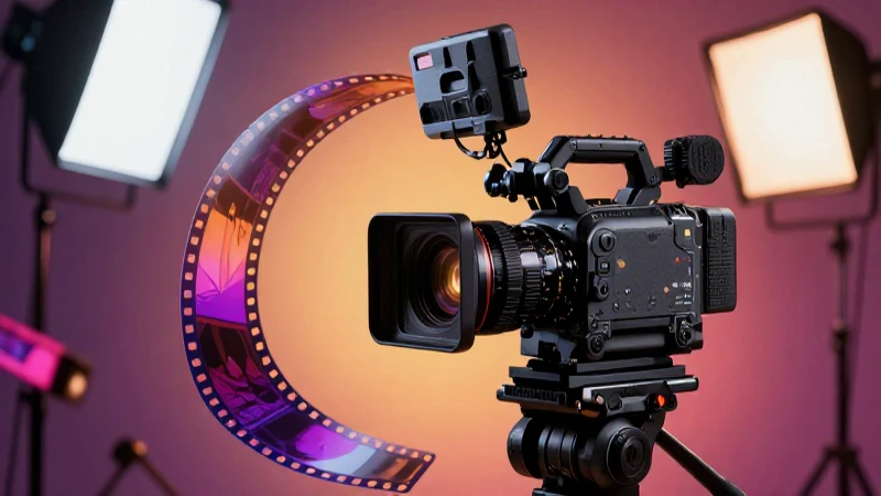 El Cine: Historia, Géneros y Elementos Esenciales del Arte 4 Ilustración fotorrealista de alta calidad y estética editorial
