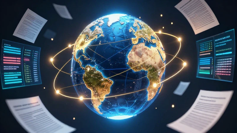 Qué es el comercio: Tipos, importancia y características 6 Globo terrestre digital con red y datos educativos