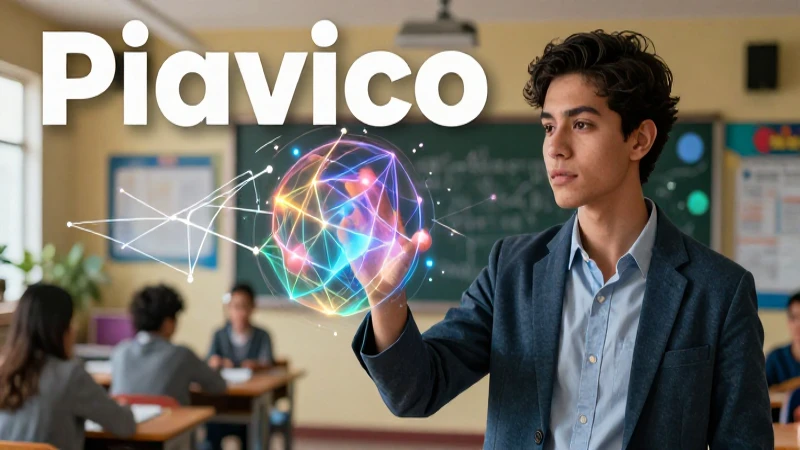 Joven académico explora conceptos científicos vibrantes