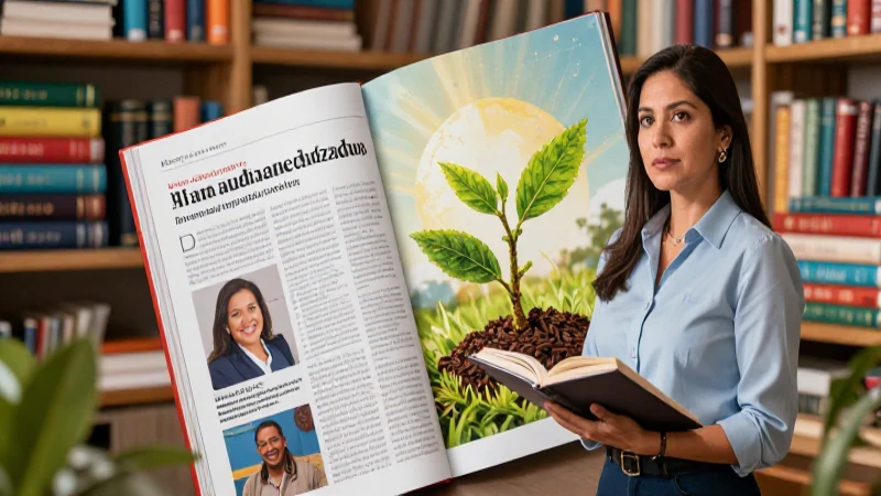 Maestra mexicana, ilustración educativa impactante y moderna