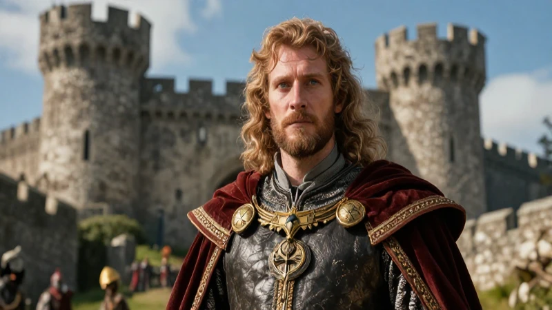 Feudalismo: Historia, características y su funcionamiento 4 Retrato detallado de noble en castillo medieval
