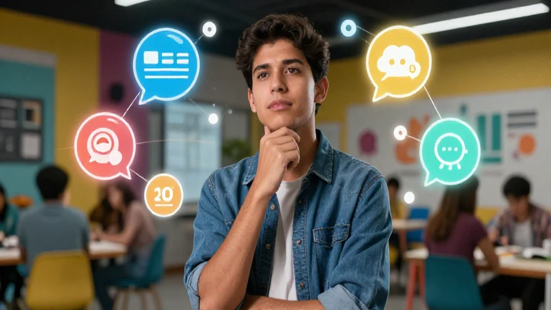 Qué es el habla: definición, clasificación y conceptos clave 7 Estudiante mexicano reflexiona en entorno educativo moderno y dinámico