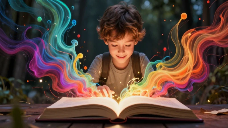 Narrador imaginativo frente a libro mágico
