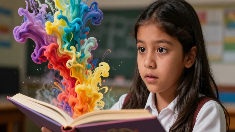 Ilustración mexicana de aprendizaje mágico