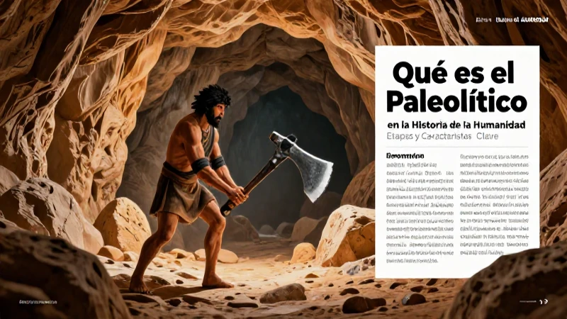 El Paleolítico impactó la historia humana