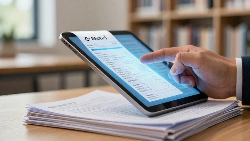 Recibo digital profesional en entorno académico