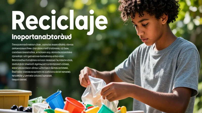 Reciclar es esencial para una cultura verde