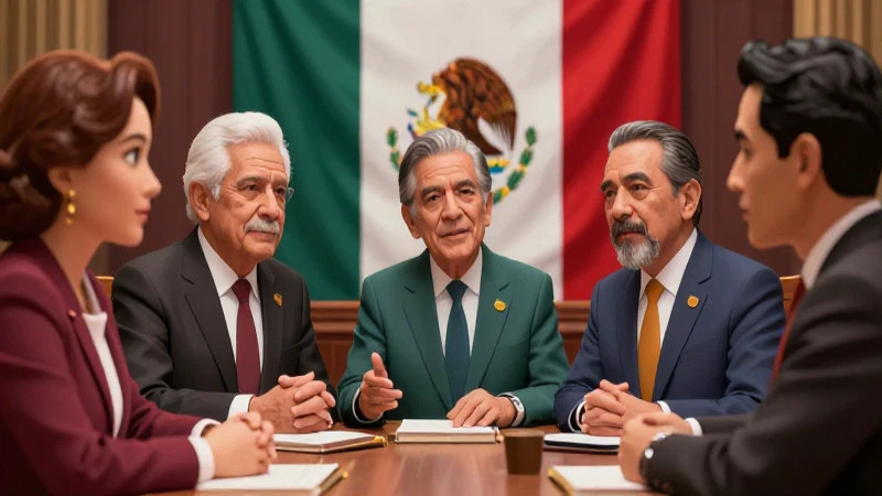 Líderes mexicanos debaten en mesa legislativa