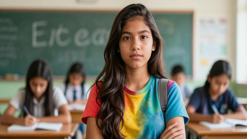 Joven mexicano vibrante, estudiante con aura profesional