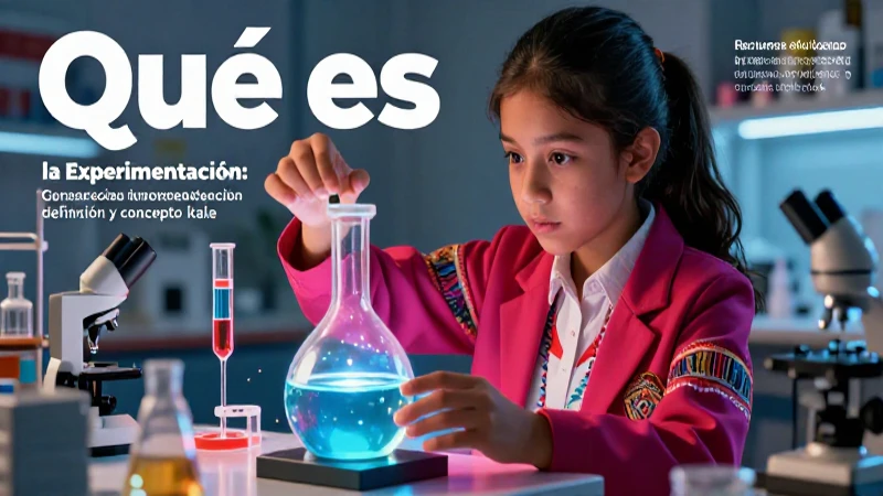 Qué es la experimentación: definición y concepto clave 8 Estudiante interactúa con laboratorio en portada de revista