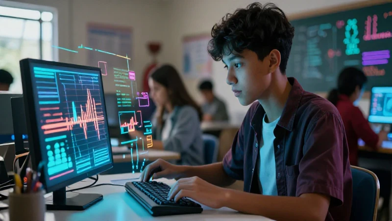 Estudiante moderniza el aprendizaje de tablas de frecuencia
