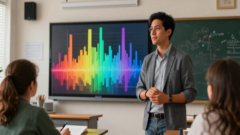 Maestro mexicano crea visualizaciones vibrantes de frecuencia