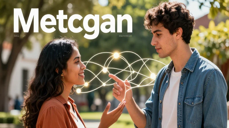 Jóvenes interactúan en un ambiente educativo moderno y vibrante