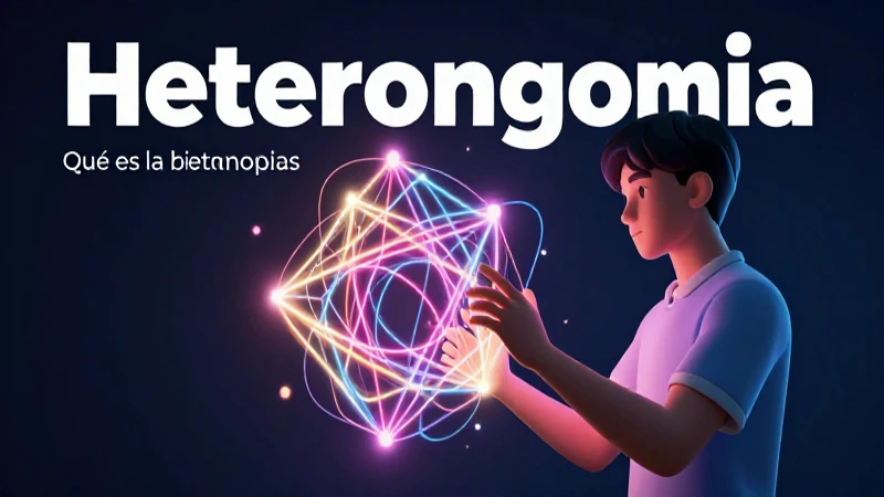Ilustración conceptual de la heteronomía filosófica