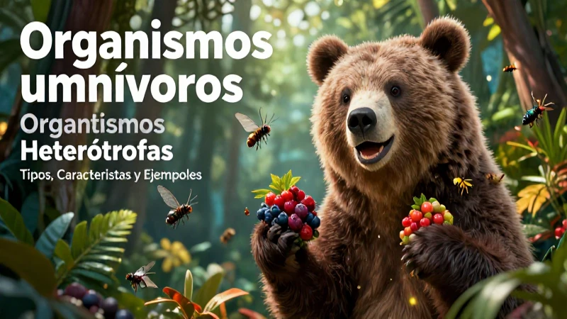 Organismos Heterótrofos: Tipos, Características y Ejemplos 6 Dieta variada de organismos omnívoros