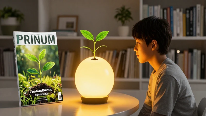 Introspección sobre crecimiento en luz dorada