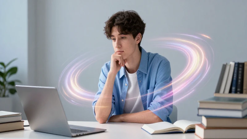 Joven en estudio minimalista con luz dramática