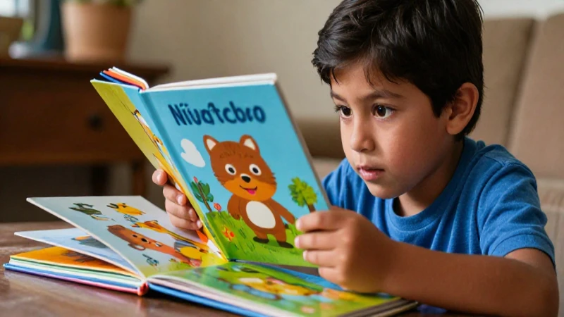 Alfabetización inicial: clave para el aprendizaje temprano 3 Niño mexicano lee libros con luz cálida