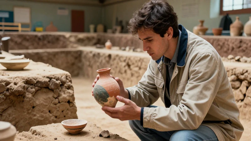Arqueología: Ramas, Estudios y Características Esenciales 4 Arqueólogo moderno descubre cerámica con gran detalle