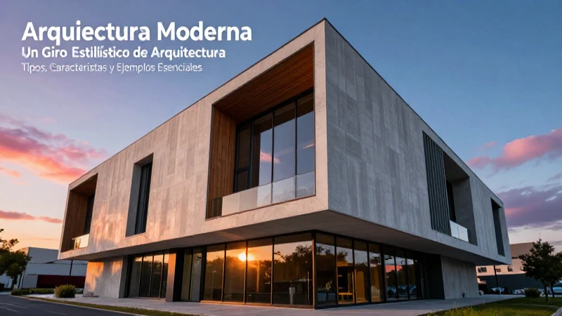 Arquitectura: Tipos, Características y Ejemplos Esenciales 7 Modernidad arquitectónica: estilos, formas y diseño