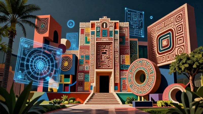 Arquitectura: Tipos, Características y Ejemplos Esenciales 5 Collage arquitectónico futurista con estética educativa y realista