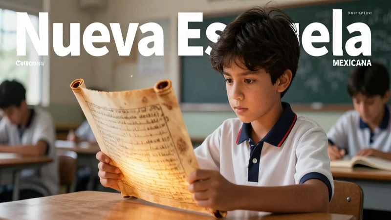 Estudiante estudia antiguo pergamino con enfoque intenso